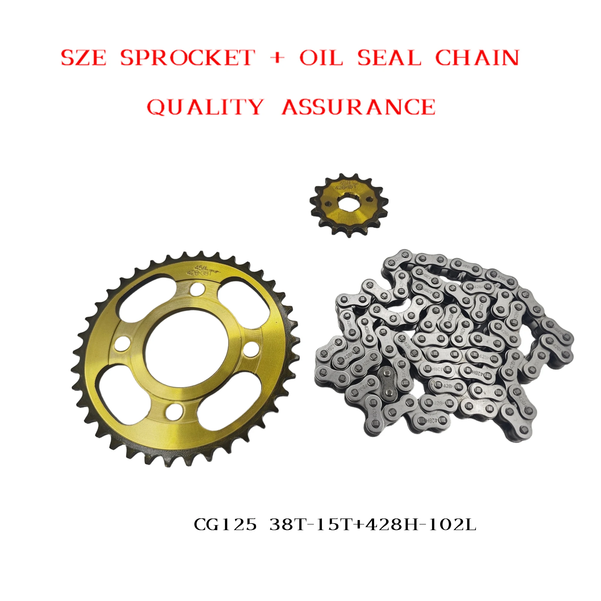 Kit Rantai CG125 38T+15T 428H- - 428 Chain ulasan dan harga